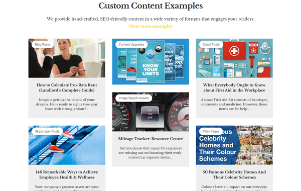 Custom Content Examples