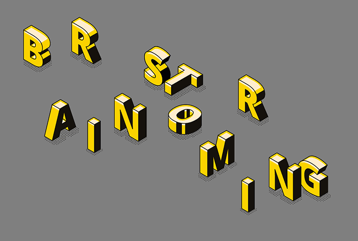 Brainstorming 3D letter arrangement