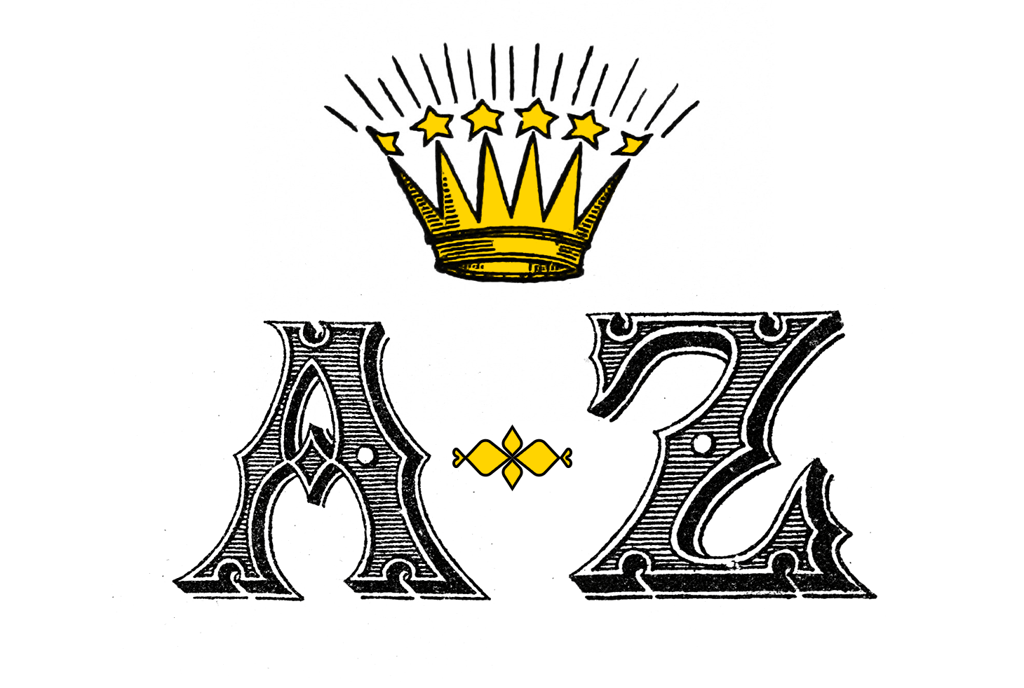 Illustration of A to Z with crown
