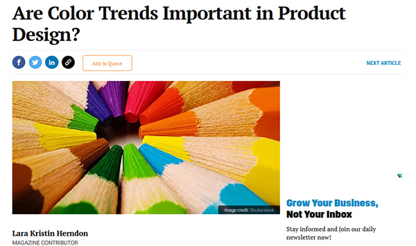 Are Color Trends Important in Product Design?