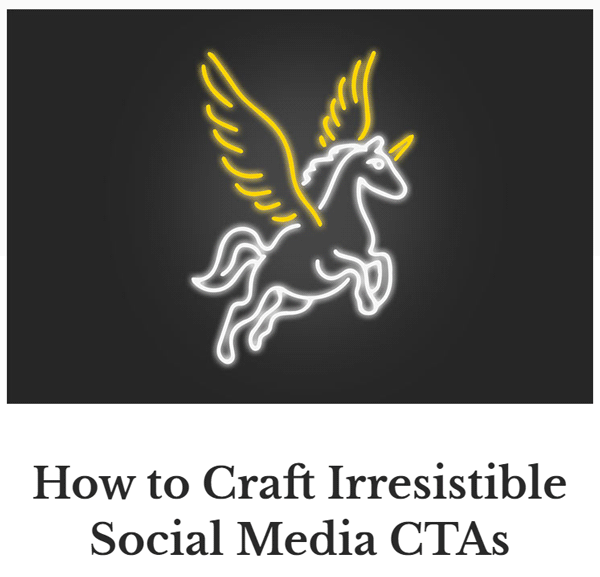 An article on social media CTAs