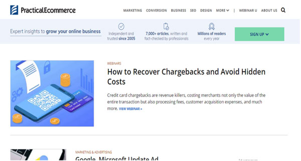 PracticalEcommerce Blog for entrepreneurs