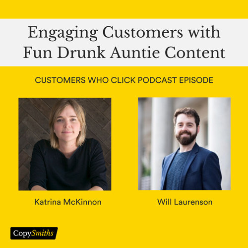 customers with fun drunk auntie content