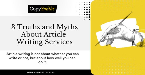 share on LinkedIn 3 truth and myths about article writing