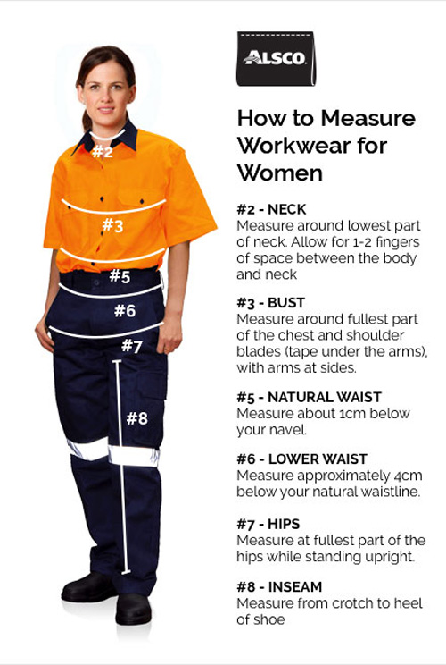 measure women workwear